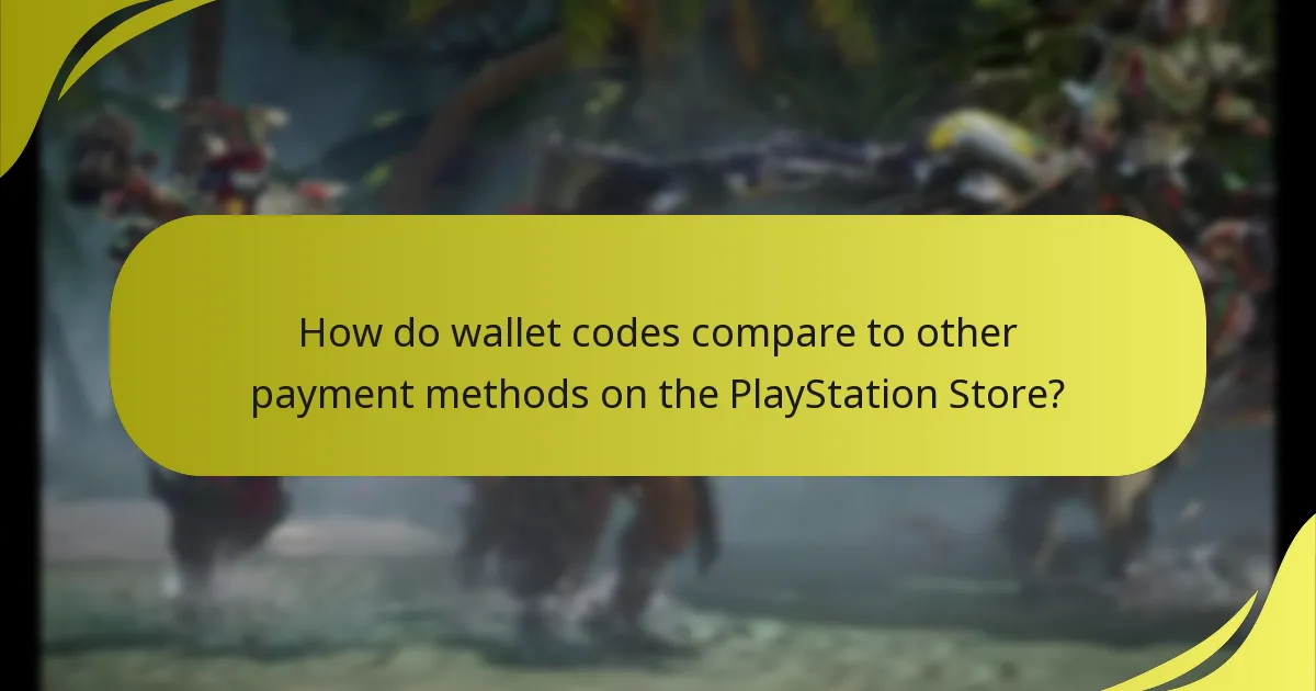 How do wallet codes compare to other payment methods on the PlayStation Store?