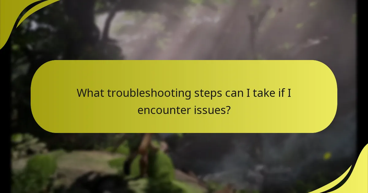 What troubleshooting steps can I take if I encounter issues?